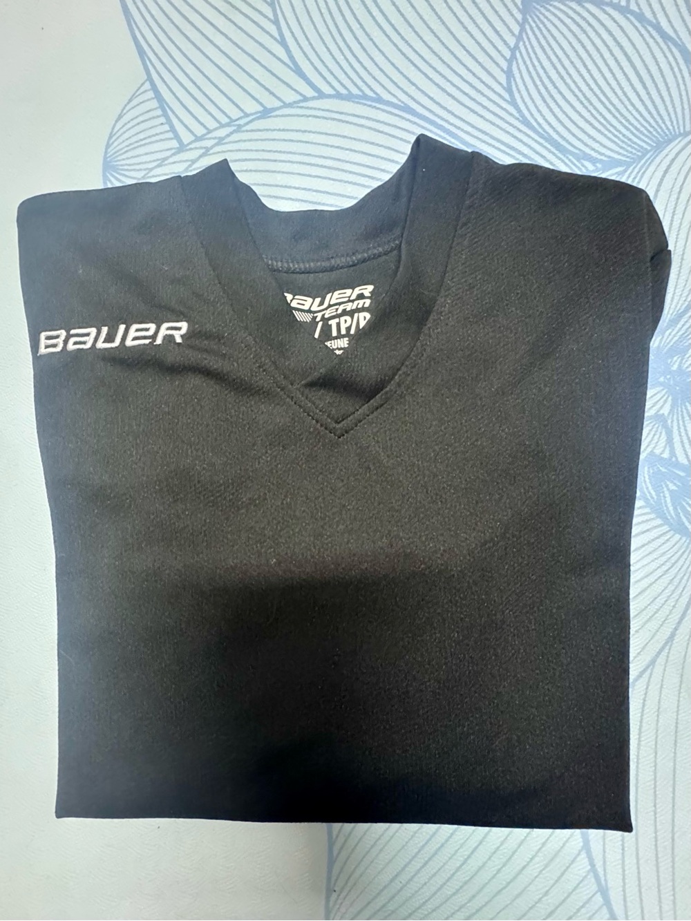 Bauer Black V-Neck Hockey Practice Jersey